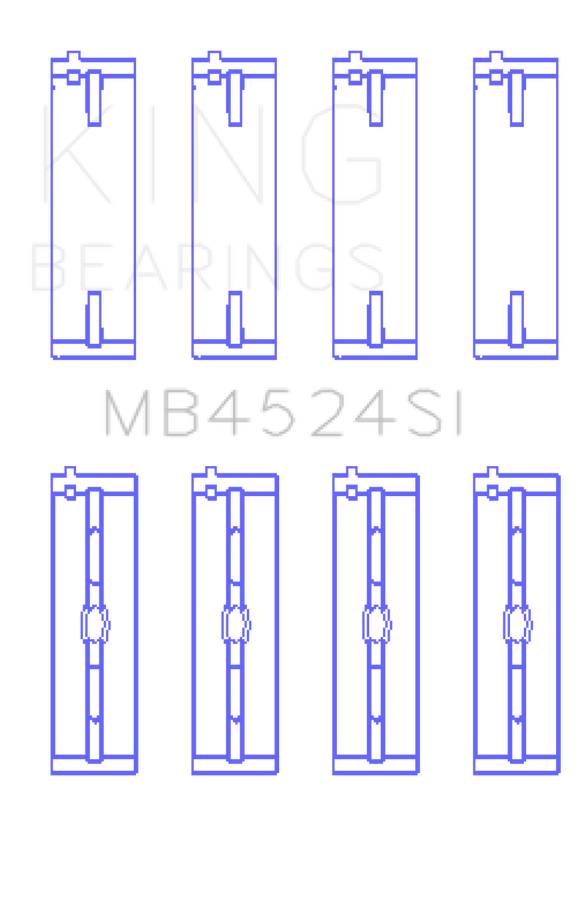 King Engine Bearings Nissan VR38DETT/VQ35HR/VQ37HR Main Bearing Set