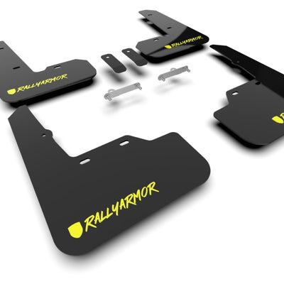 Rally Armor 22-25 Subaru WRX Black UR Mud Flap Altered Font Light Green Logo