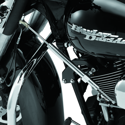 Twin Power 00-08 FLH FLT Satin Steering Damper Kit