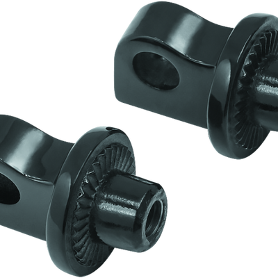 Kuryakyn Splined Peg Adapter Harley-Davidson Male Mount Black