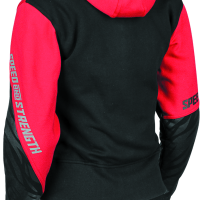 Speed and Strength Cat Outa Hell Hoody Red/Black Womens - XS
