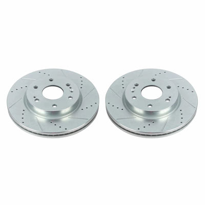 Power Stop 19-20 Chevrolet Silverado 1500 Front Evolution Drilled & Slotted Rotors - Pair