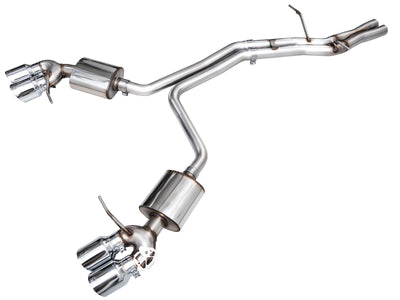 AWE Tuning 19-21 Porsche Macan 3.0T/2.9TT Touring Edition Cat-Back Exhaust w/ Chrome Silver Tips