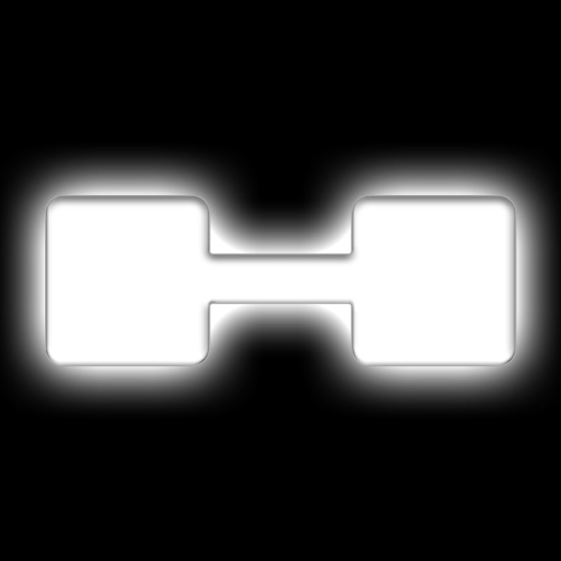 ORACLE Lighting Universal Illuminated LED Letter Badges - Matte Wht Surface Finish - H