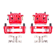 Power Stop 16-17 Subaru Crosstrek Front Red Calipers w/Brackets - Pair