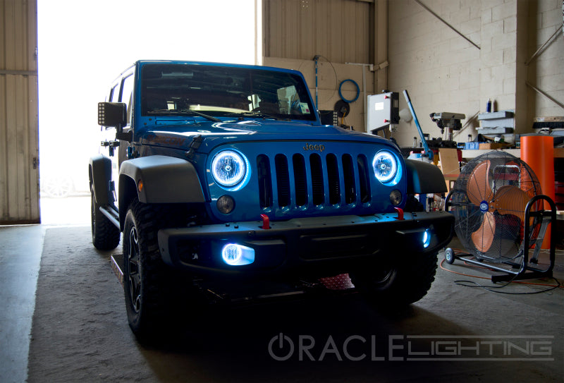Oracle Jeep Wrangler JK 07-17 LED Waterproof Halo Kit - White