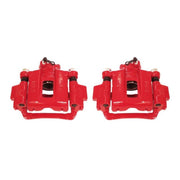 Power Stop 03-09 Toyota 4Runner Rear Red Calipers w/Brackets - Pair