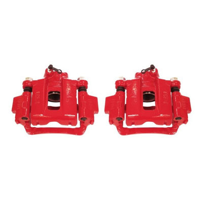 Power Stop 03-09 Toyota 4Runner Rear Red Calipers w/Brackets - Pair