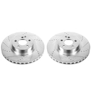 Power Stop 07-08 Mercedes-Benz CL550 Front Evolution Drilled & Slotted Rotors - Pair