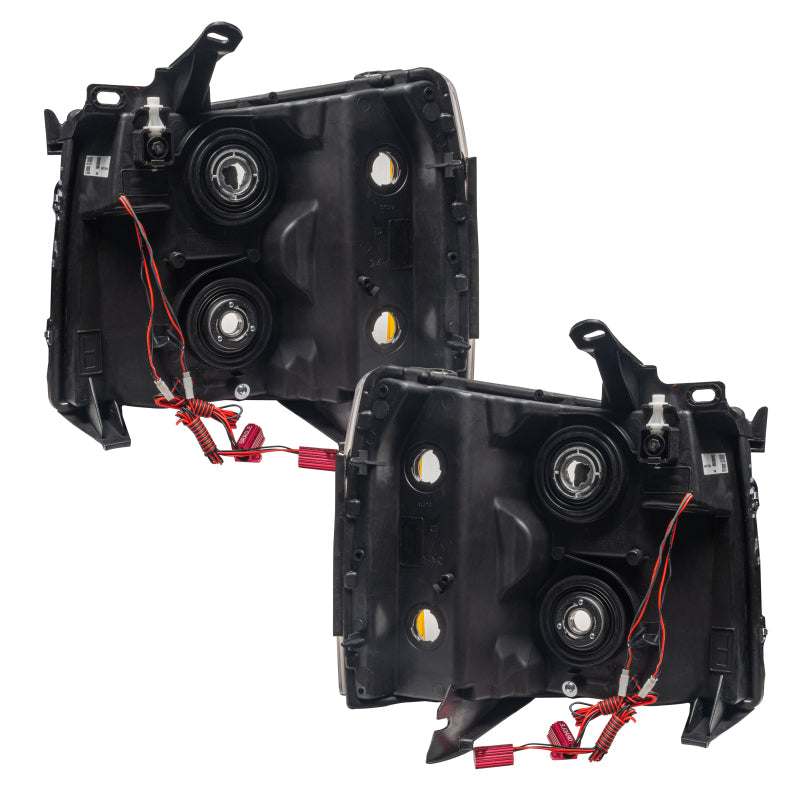 Oracle Lighting 07-13 Chevrolet Silverado Pre-Assembled LED Halo Headlights - Blue