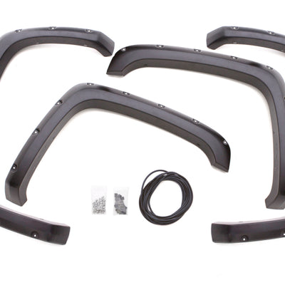 Lund 07-14 GMC Sierra 2500 RX-Rivet Style Textured Elite Series Fender Flares - Black (4 Pc.)