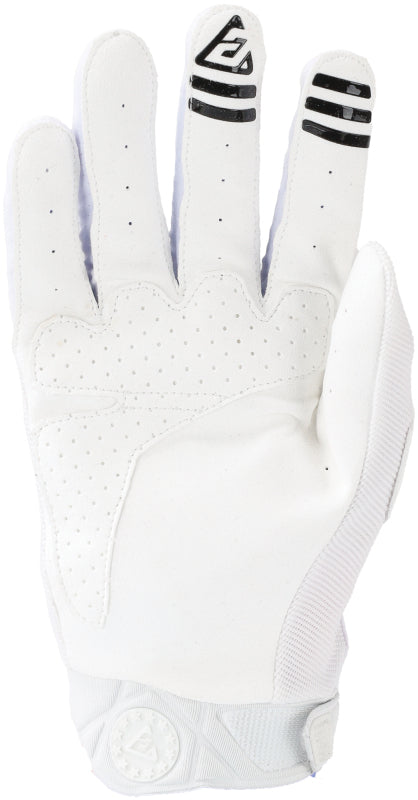 Answer 25 Peak Gloves White/Black Logo Youth - XL