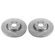 Power Stop 08-15 Land Rover LR2 Front Evolution Drilled & Slotted Rotors - Pair
