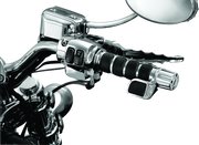 Kuryakyn ISO Grip With Contoured Throttle Boss Throttle-By-Wire Chrome