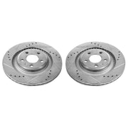 Power Stop 10-11 Audi S4 Rear Evolution Drilled & Slotted Rotors - Pair
