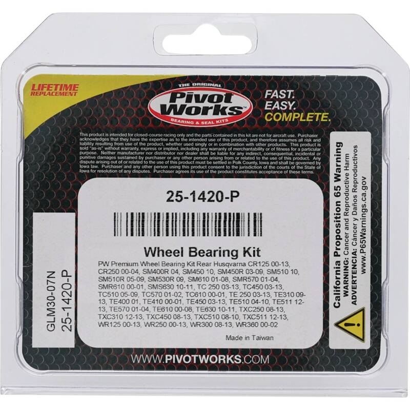 Pivot Works Premium Wheel Bearing