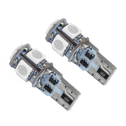 Oracle T10 5 LED 3 Chip SMD Bulbs (Pair) - Pink