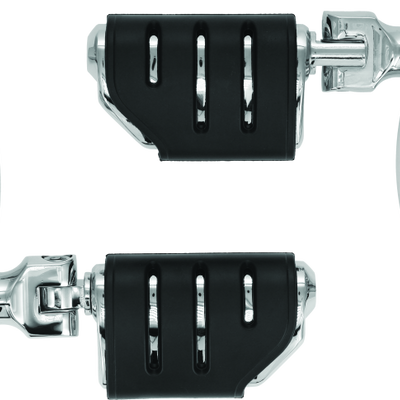 Kuryakyn Longhorn Trident Dually Offset Highway Pegs 1-1/4 in Clamp Chrome