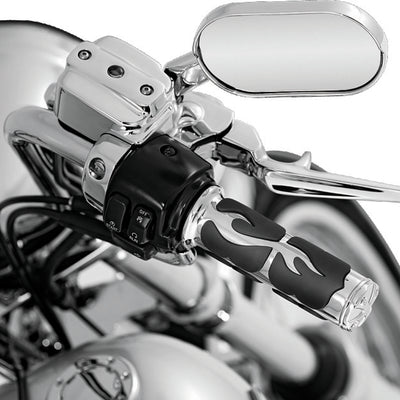 Kuryakyn ISO Flame Grips Metric Chrome