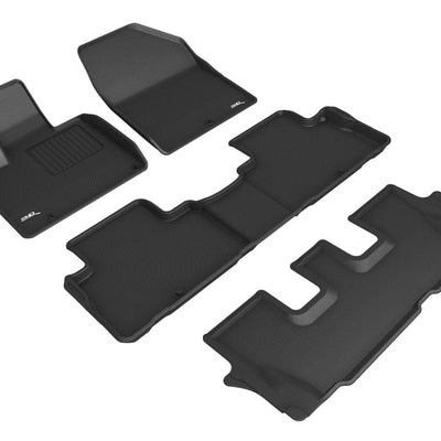 3D MAXpider 20-24 Kia Telluride 8-Seat Kagu Black R1 R2 R3