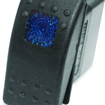 DragonFire Racing Lighted Switch On/Off Rocker Switch Blue Lite