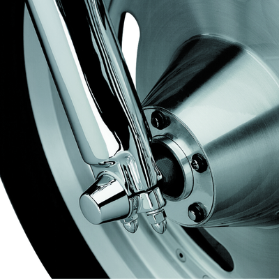 Kuryakyn Front Axle Nut Caps Chrome