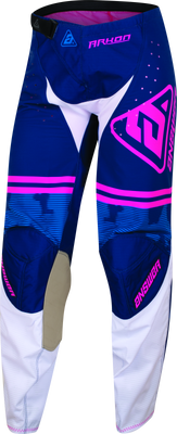Answer 23 Arkon Trials Pant Blue/White/Magenta Youth Size - 28