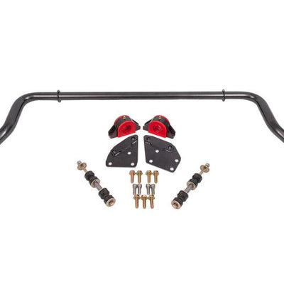 BMR 82-92 Chevrolet Camaro Sway Bar Kit Front Hollow 38mm Adjustable - Black Hammertone