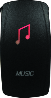 DragonFire Racing Lighted Switch Music On/Off Red
