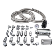 DeatschWerks X2 Series Pump Module -8AN Feed w/ -6AN return CPE Plumbing Kit for 92-00 Honda Civic