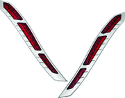 Kuryakyn LED Rear Fender Strip Lights For Indian Chrome
