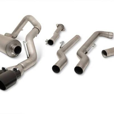 Gibson 22-24 Toyota Tundra 3.5L-T V6 Crew Max Black Elite Stainless Cat Back Dual Sport Exhaust