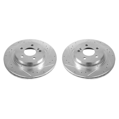 Power Stop 12-16 Mercedes-Benz C250 Rear Evolution Drilled & Slotted Rotors - Pair