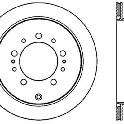 Stoptech 08-17 Toyota Land Cruiser / 08-17 Lexus LX Rear Premium Cryo Rotor
