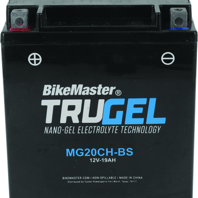 BikeMaster TruGel Battery - MG20CH-BS