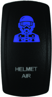 DragonFire Racing Lighted Switch Hel Air On/Off Blue