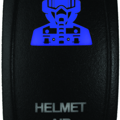 DragonFire Racing Lighted Switch Hel Air On/Off Blue