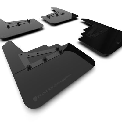 Rally Armor 21-25 Ford F-150 (Excl. Raptor) Black UR Mud Flap w/Metallic Black Logo