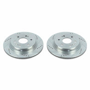 Power Stop 19-20 Chevrolet Silverado 1500 Rear Evolution Drilled & Slotted Rotors - Pair