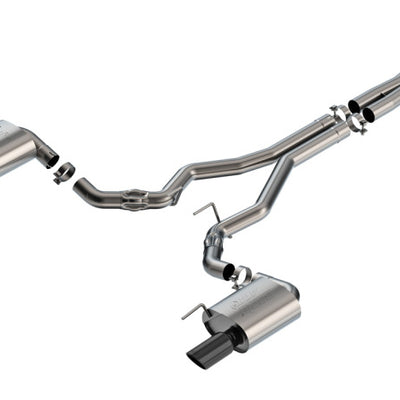 Borla 2024 Ford Mustang GT 5.0L V8 w/o Active Exhaust ATAK Cat-Back Exhaust System - Black Chrome