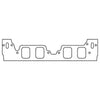 Cometic Chevy Mark-IV Big Block V8 .047in Fiber Intake Mani Gasket Set