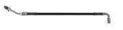 Goodridge 56in Universal Clutch Line w/SS Fittings & Black Hose - 90Deg Banjo w/M10 Fitting