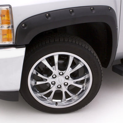 Lund 07-14 GMC Sierra 2500 RX-Rivet Style Textured Elite Series Fender Flares - Black (4 Pc.)