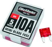 BikeMaster 5Piece 10A Replacement Mini Blade Fuse