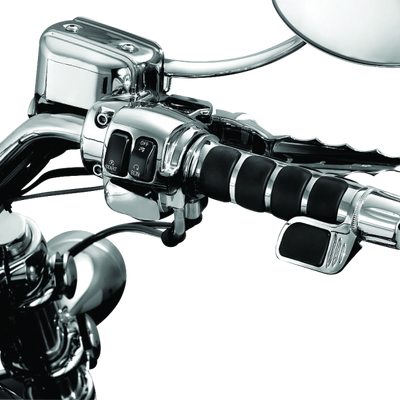 Kuryakyn Premium ISO Grip With Throttle Boss Dual Cable Chrome