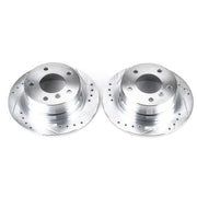 Power Stop 95-99 BMW 318ti Rear Evolution Drilled & Slotted Rotors - Pair