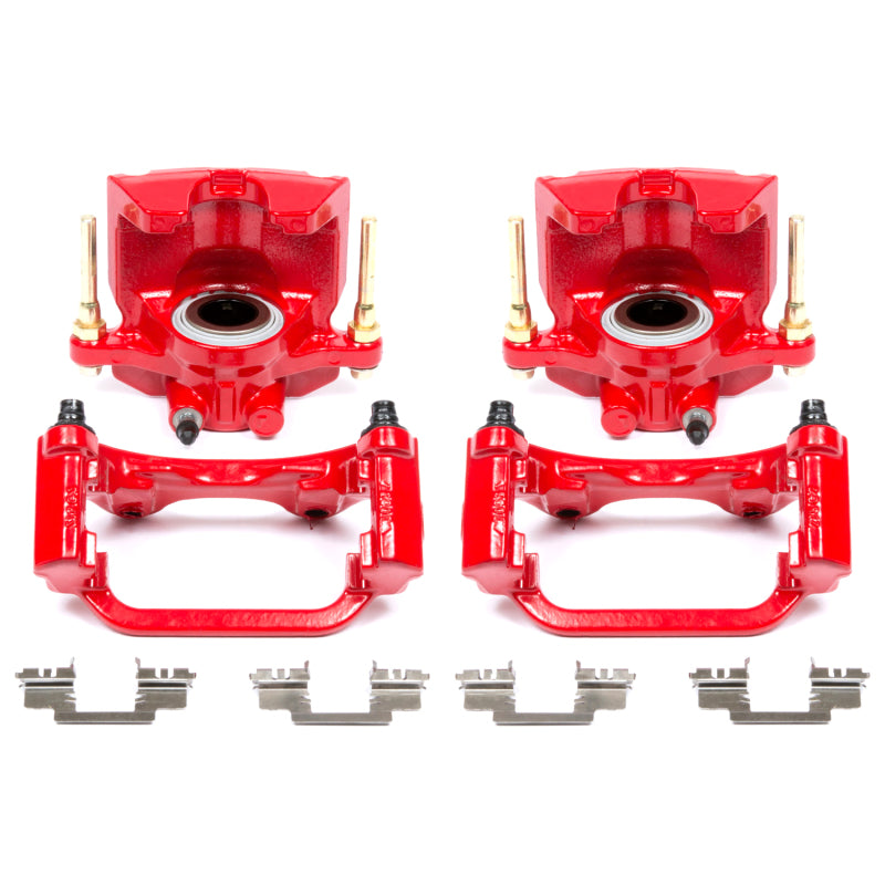 Power Stop 07-16 Cadillac Escalade Rear Red Calipers w/Brackets - Pair