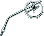 BikeMaster 3in Adjustable Round Mirror 10mm - Each - Chrome