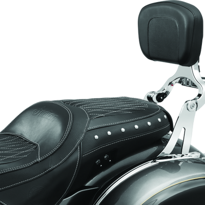 Kuryakyn Fixed Mounts Multi-Purpose Driver & Passenger Backrest 14-22 Indian Models Chrome