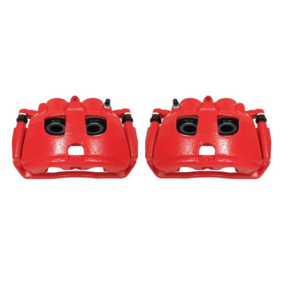 Power Stop 09-10 Dodge Ram 2500 Rear Red Calipers w/Brackets - Pair